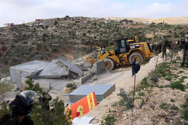Demolición de una vivienda palestina en Cisjordania. /
MOSAB SHAWER /  ZUMA PRESS
