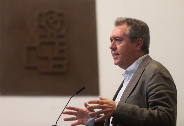 El secretario general del PSOE de Andalucía y candidato socialista a la Presidencia de la Junta, Juan Espadas 