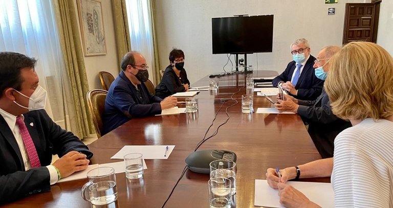 El ministro de Cultura, Miquel Iceta, reunido con directivos del Museo del Prado