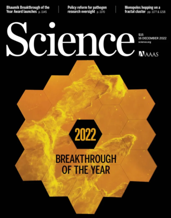Imagen de la portada de la revista Science. EFE/Science