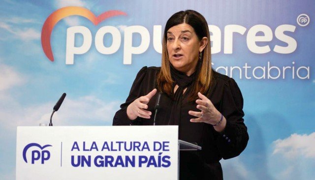 La presidenta del Partido Popular, María José Sáenz de Buruaga.