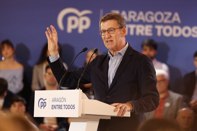 El presidente del Partido Popular (PP), Alberto Núñez Feijóo. EP / Fabián Simón