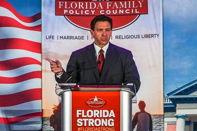 El gobernador de Florida, el republicano Ron DeSantis. EFE / Giorgio Viera