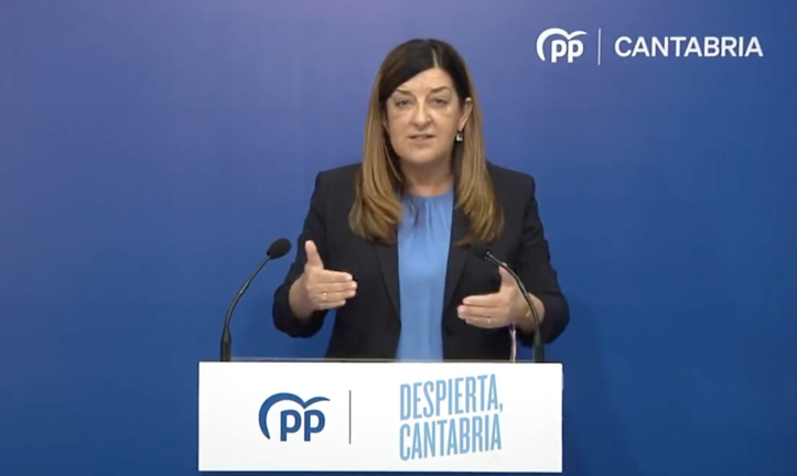 La candidata autonómica del PP, María José Sáenz de Buruaga