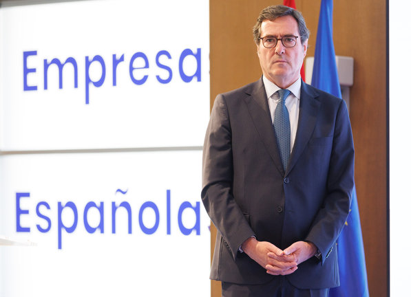 El presidente de la CEOE, Antonio Garamendi. / Eduardo Parra