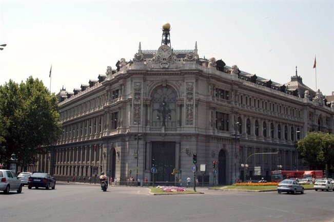 El edificio del Banco de España en la plaza de Cibeles. EFE/JORGE Z. PASCUAL
