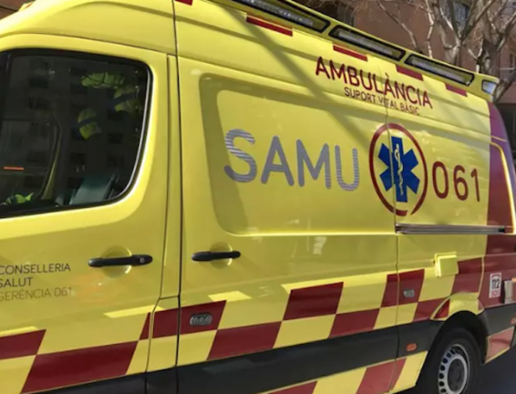Una ambulancia del SAMU 061. / 112