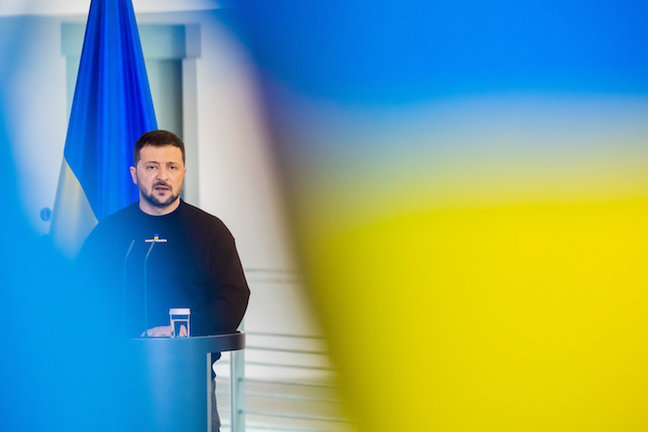 El presidente ucraniano, Volodímir Zelenski. / Christoph Soeder