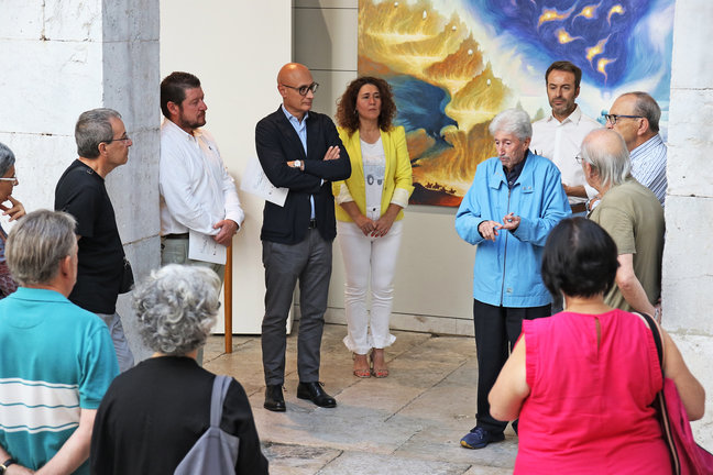 Inauguración de la exposición 'Pingere Sacris' de José Ramón Sánchez. / ALERTA