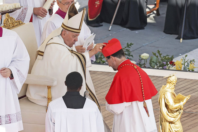 El papa nombra 21 cardenales, 2 españoles, 3 argentinos, un colombiano y un venezolano. / Giuseppe Lami