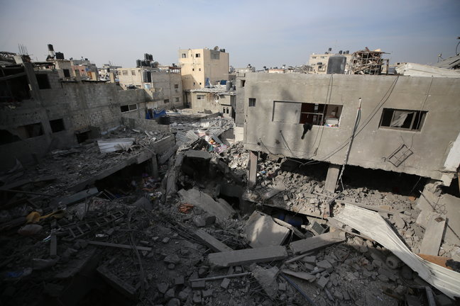 Edificios destruidos en la Franja de Gaza. / Majdi Fathi
