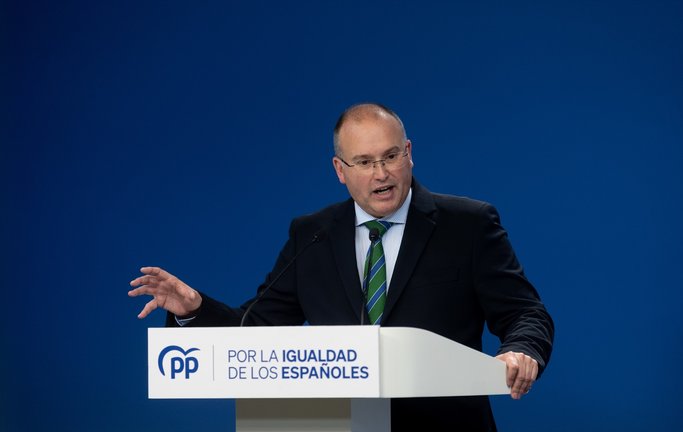 El portavoz del Grupo Parlamentario Popular en el Congreso, Miguel Tellado. EP / Eduardo Parra