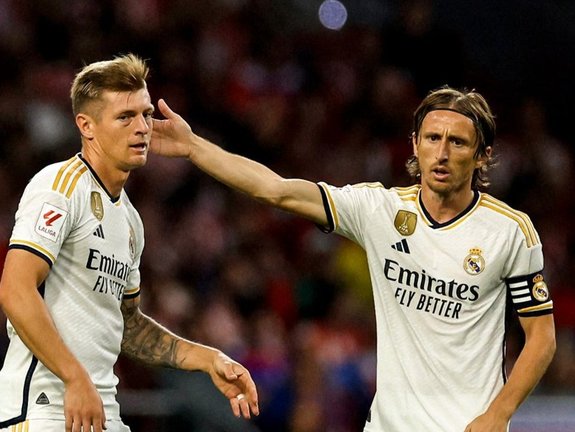 Toni Kroos y Luka Modric, en un partido. / Real Madrid