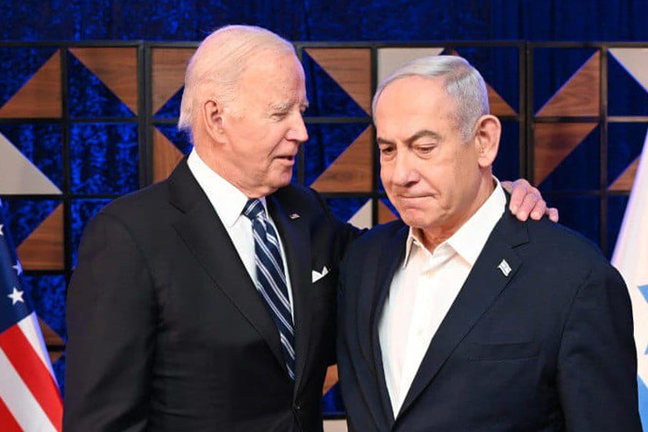 El presidente de Estados Unidos, Joe Biden, junto al primer ministro israelí, Benjamin Netanyahu. EP / vi Ohayon  / Archivo