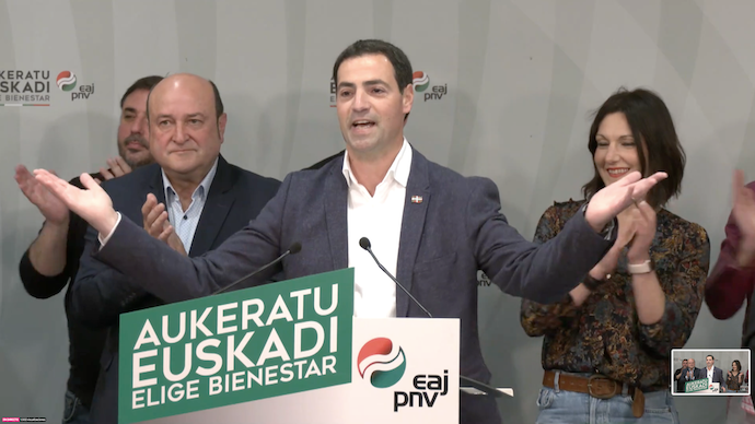 Imanol Pradales, nuevo Lehendakari, tras ganar las elecciones del País Vasco.