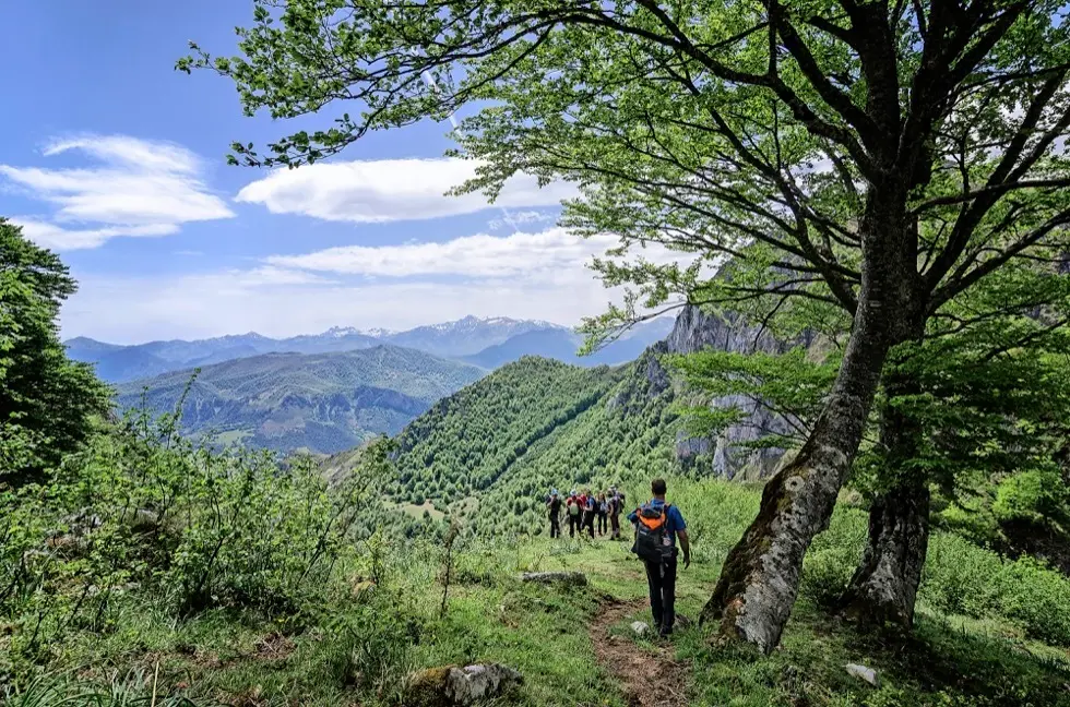 Una marcha de Naturea Cantabria en una edici&oacute;n anterior. / ALERTA