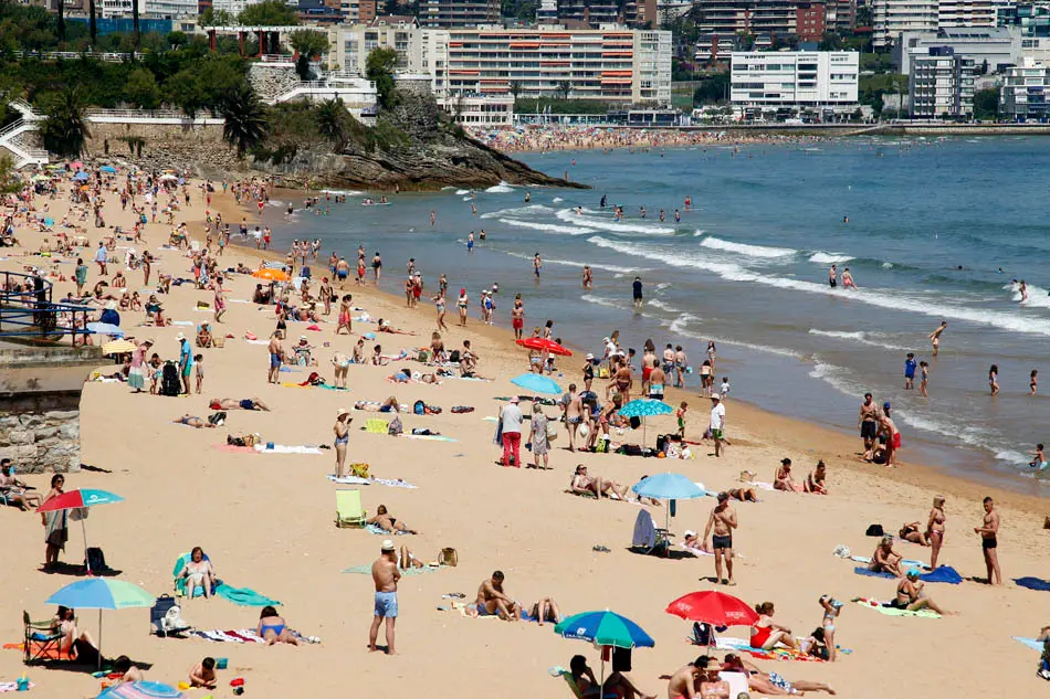 La playa del Sardinero, Cantabria. / J. Ram&oacute;n