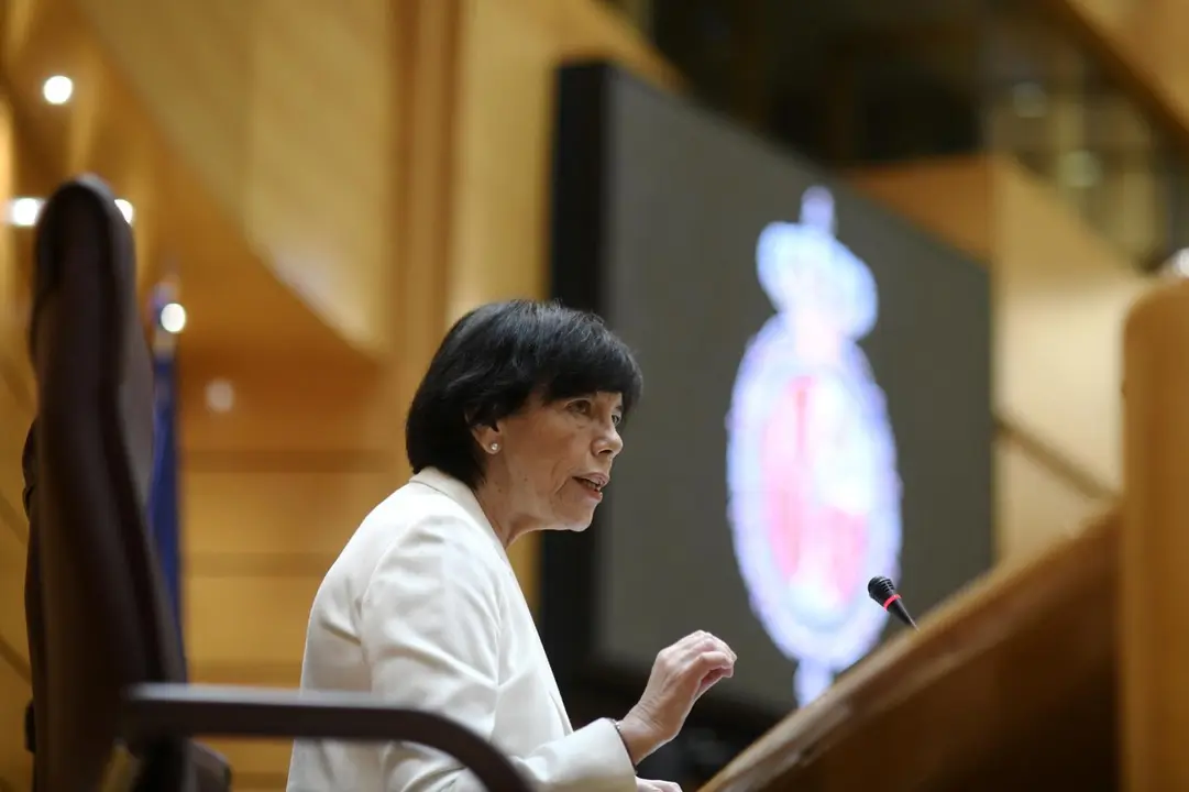 La ministra de Educaci&oacute;n y Formaci&oacute;n Profesional, Isabel Cela&aacute;, el pasado 4 de junio en una comparecencia en el Senado.