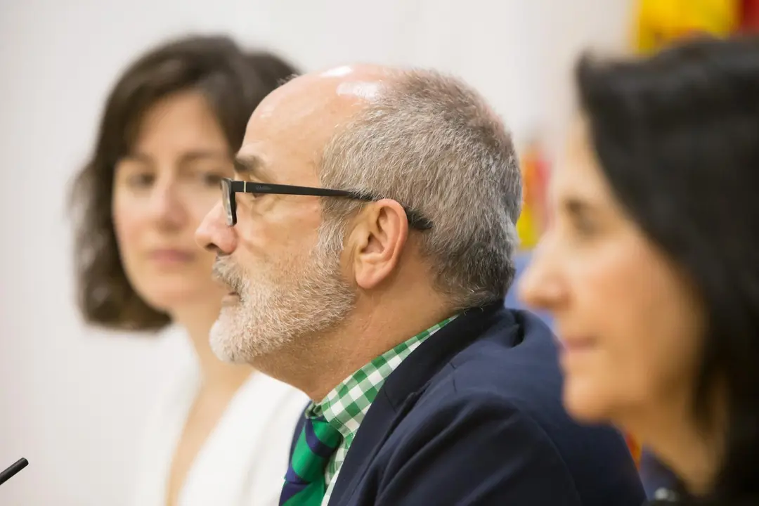 11:30 Sala de Prensa del Gobierno de Cantabria. El consejero de Sanidad, Miguel Rodr&iacute;guez, informa, en rueda de prensa, de las novedades sobre la crisis del coronavirus. 12 de marzo de 2020 &copy; Ra&uacute;l Lucio
