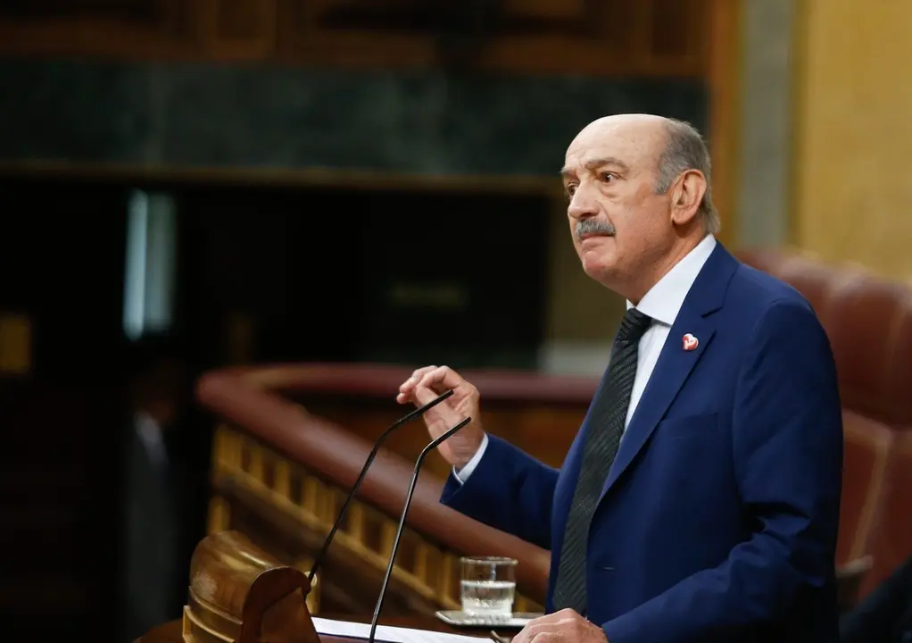 El diputado de PRC, Jos&eacute; Mar&iacute;a Maz&oacute;n, en el Pleno del Congreso