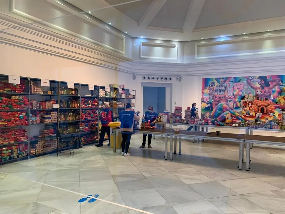 Recogida de alimentos de la APS en el Palacete del Embarcadero. Archivo