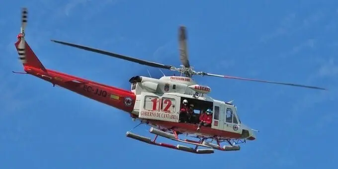 Helic&oacute;ptero del Gobierno de Cantabria