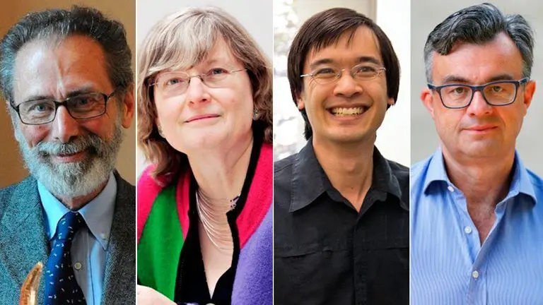 Los matem&aacute;ticos Yves Meyer, Ingrid Daubechies, Terence Tao y Emmanuel Cand&egrave;s, ganadores del Princesa de Asturias de Investigaci&oacute;n 2020.