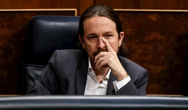 El vicepresidente segundo del Gobierno, Pablo Iglesias, en el Congreso - Dani Duch / Pool