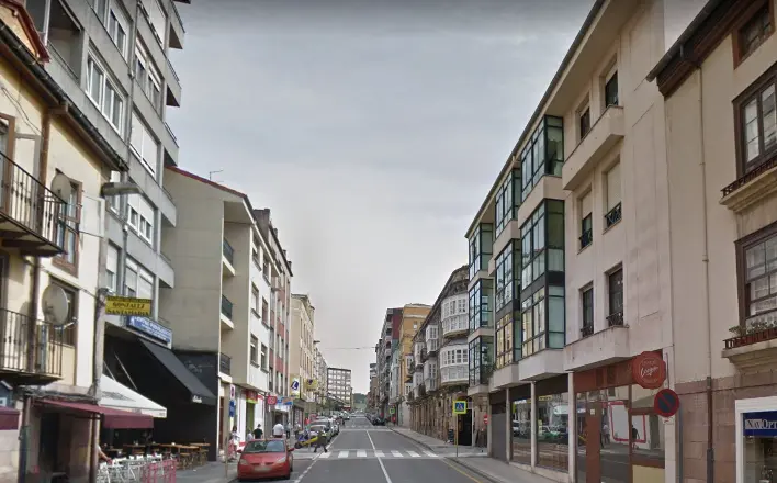 La calle Juli&aacute;n Ceballos de Torrelavega.