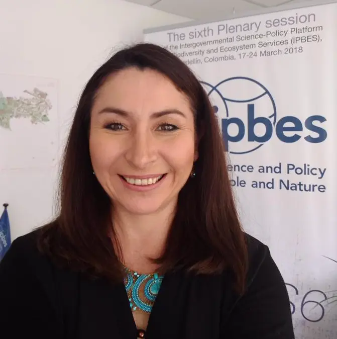 Captura de pantalla 2020-07-08 a las 7.09.28la presidenta de la Plataforma Intergubernamental sobre Biodiversidad y Servicios de los Ecosistemas (IPBES), la colombiana Ana Mar&iacute;a Hern&aacute;ndez Salgar. / EFE