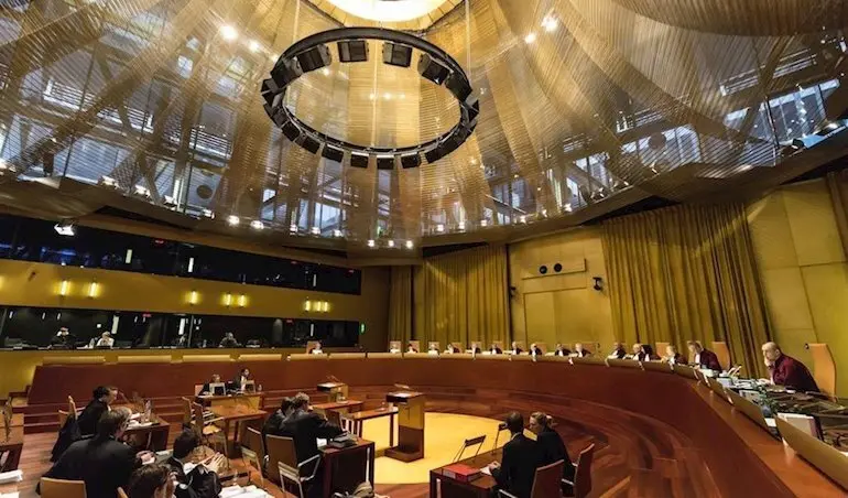 Una vista ante el Tribunal de Justicia de la Uni&oacute;n Europea (Gran Sala) - Tribunal de Justicia de la Uni&oacute;n Europea - Archivo