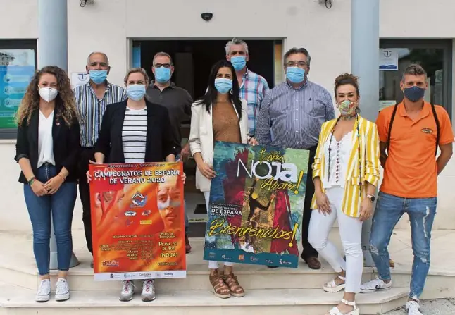 Autoridades presentes en la presentaci&oacute;n del Campeonato de Espa&ntilde;a de Salvamento y Socorrismo. / ALERTA
