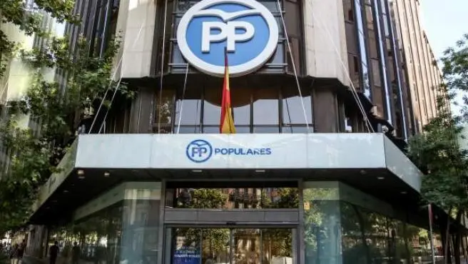 Edificio que alberga la sede nacional del Partido Popular en Madrid.