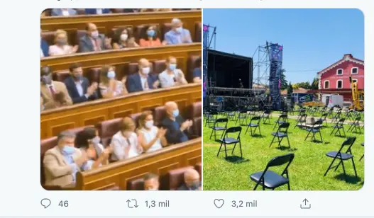Captura de pantalla de su Twitt.