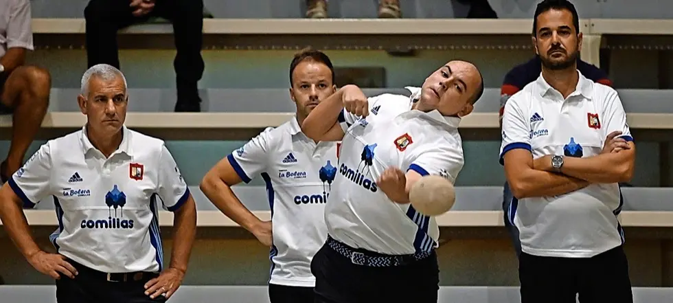 Alfonso D&iacute;az, Vicente Diego, H&eacute;ctor Salm&oacute;n e Ignacio Migoya, en el tiro. / harDY