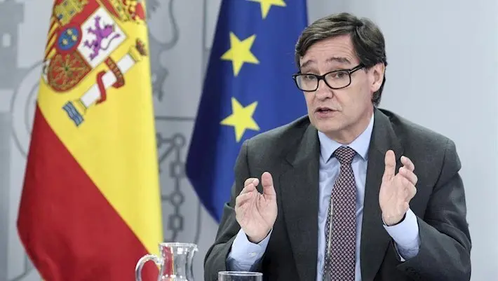 El ministro de Sanidad, Salvador Illa, comparece en rueda de prensa posterior al Consejo de ministros celebrado en Moncloa el 28 de julio de 2020 - Eduardo Parra - Europa Press