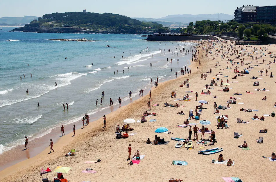 Vista de la playa del Sardinero, Santander, Cantabria. / J.R.