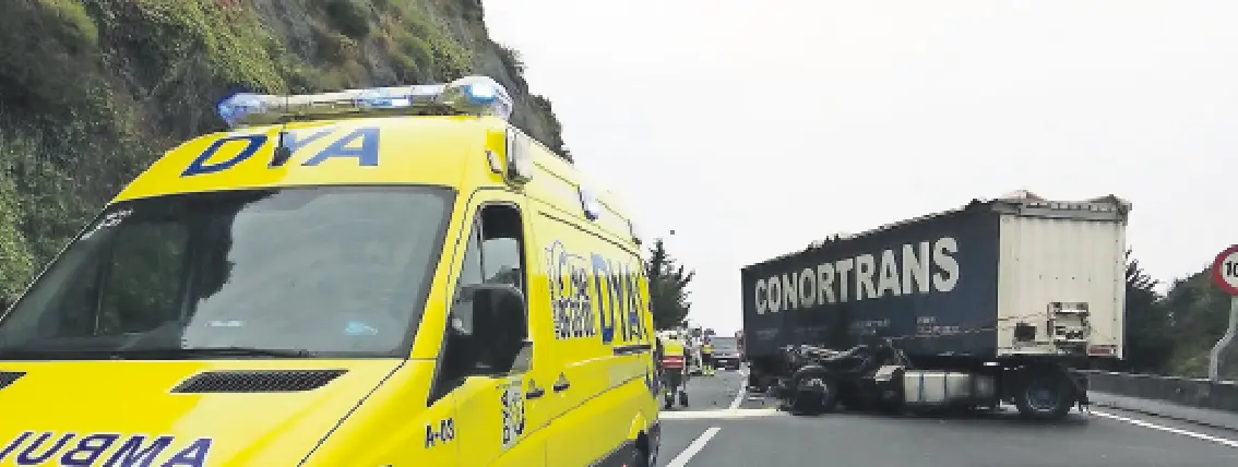 Momento despu&eacute;s del accidente.
