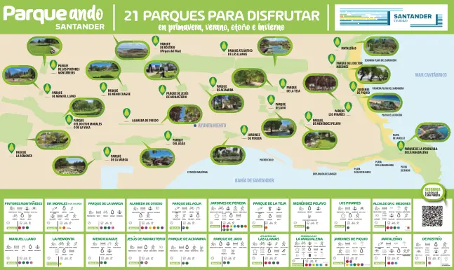 Cartel promocional del Ayuntamiento de Santander.