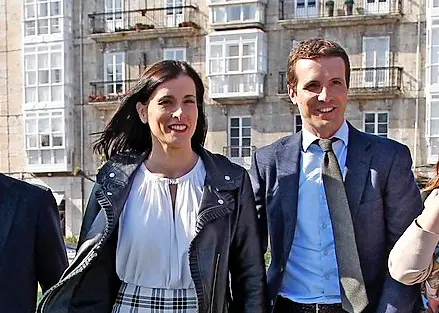 Gema Igual y Pablo Casado en su &uacute;ltima visita a Santander. / ALERTA
