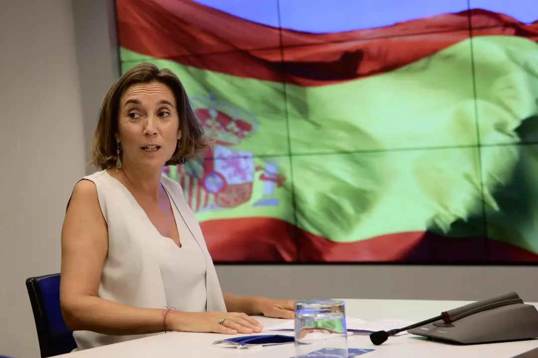 La portavoz 'popular' en el Congreso de los Diputados, Cuca Gamarra, durante la reuni&oacute;n de la Junta Directiva Nacional del Partido Popular, a 20 de agosto de 2020.