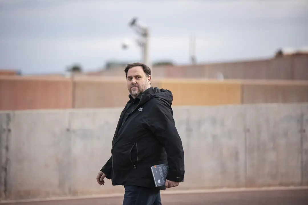 El exvicepresidente de la Generalitat Oriol Junqueras, en su primera salida de Lledoners. EFE/Susanna S&aacute;ez/Archivo