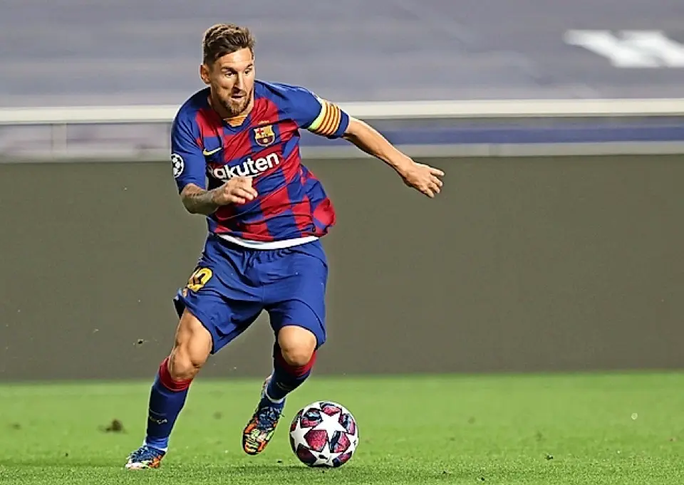 Lionel Messi, durante el partido de la Liga de Campeones frente al Bayern M&uuml;nich. / EFE