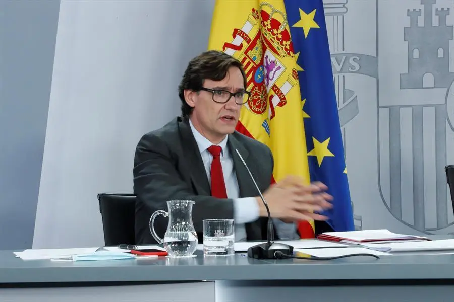 El ministro de Sanidad, Salvador Illa, comparecer&aacute; en la ma&ntilde;ana de este viernes. / EFE
