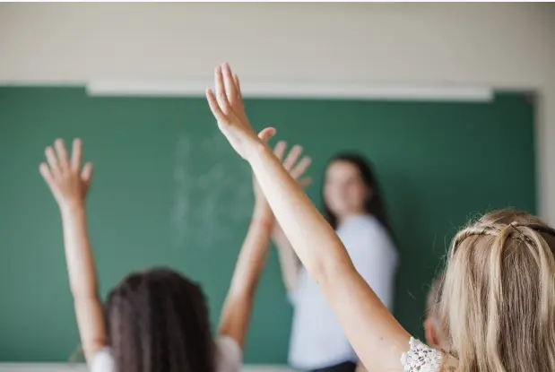 Alumnos en un aula.