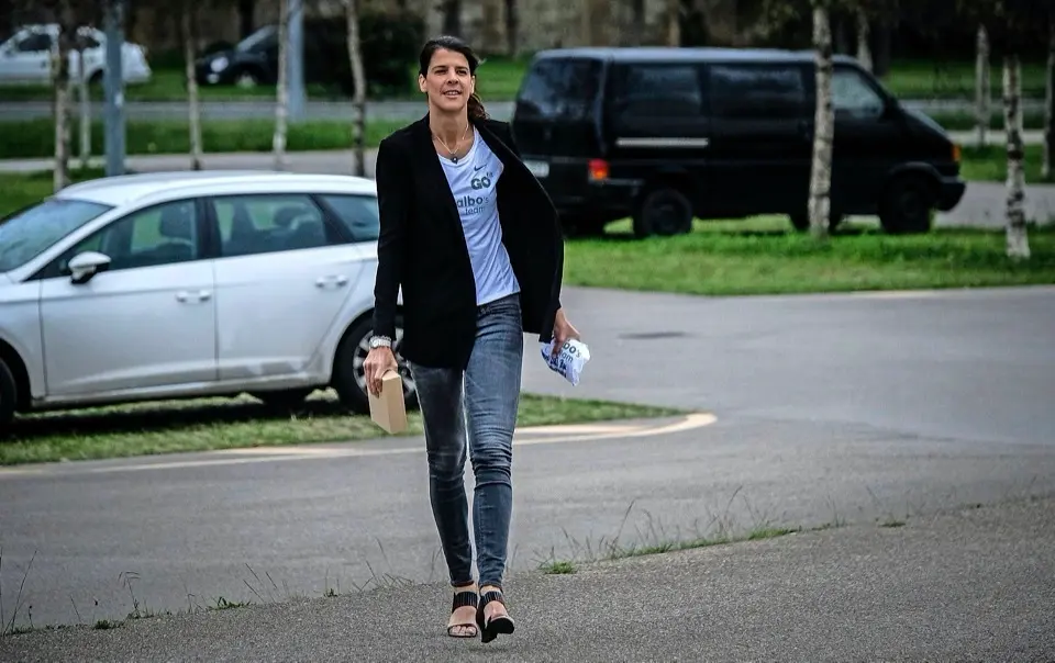 Ruth Beitia, el d&iacute;a del anuncio de su retirada. / alerta