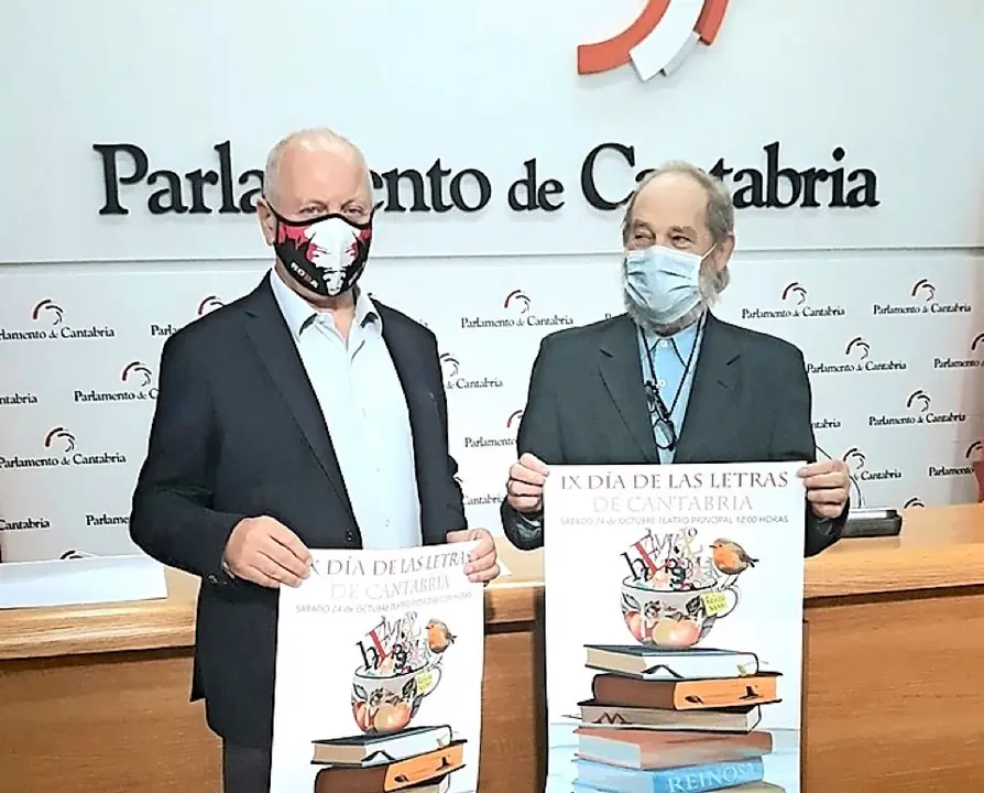 El alcalde de Reinosa y el presidente de la SCE en la presentaci&oacute;n. / ALERTA