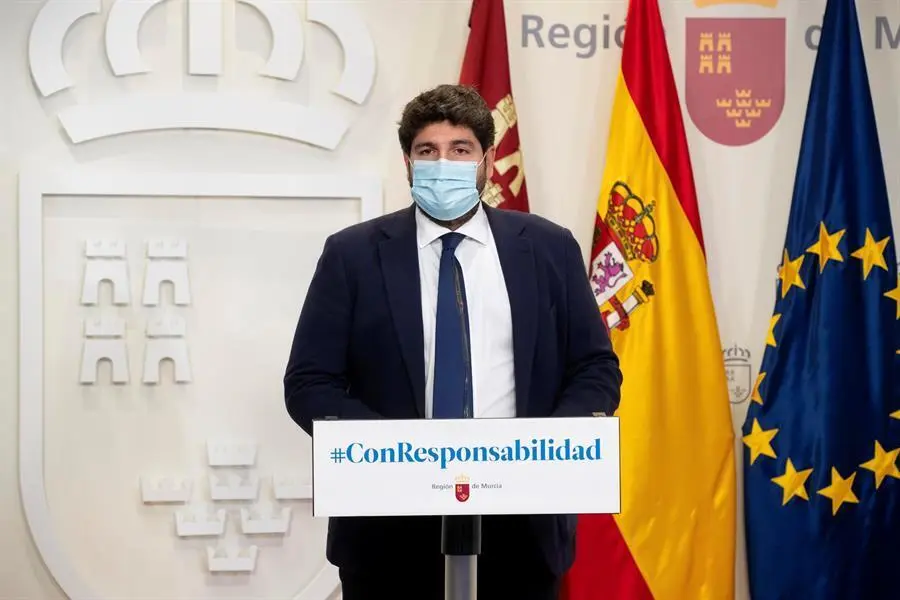 El presidente de la Comunidad de Murcia, Fernando L&oacute;pez Miras. EFE/Marcial Guill&eacute;n