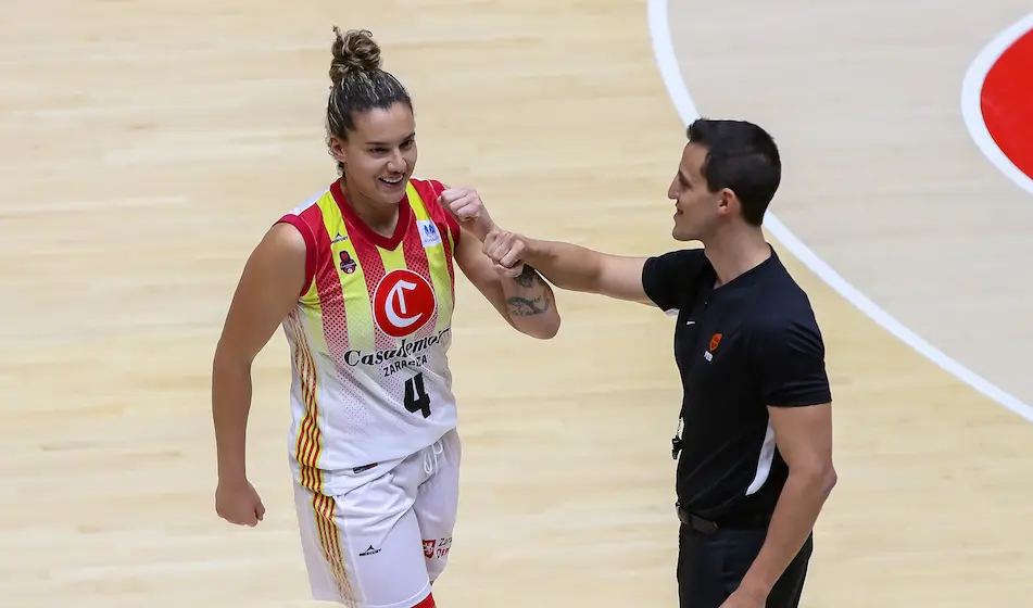 La jugadora c&aacute;ntabra del Casademont Zaragoza, Laura Nicholls. / EUROPA PRESS