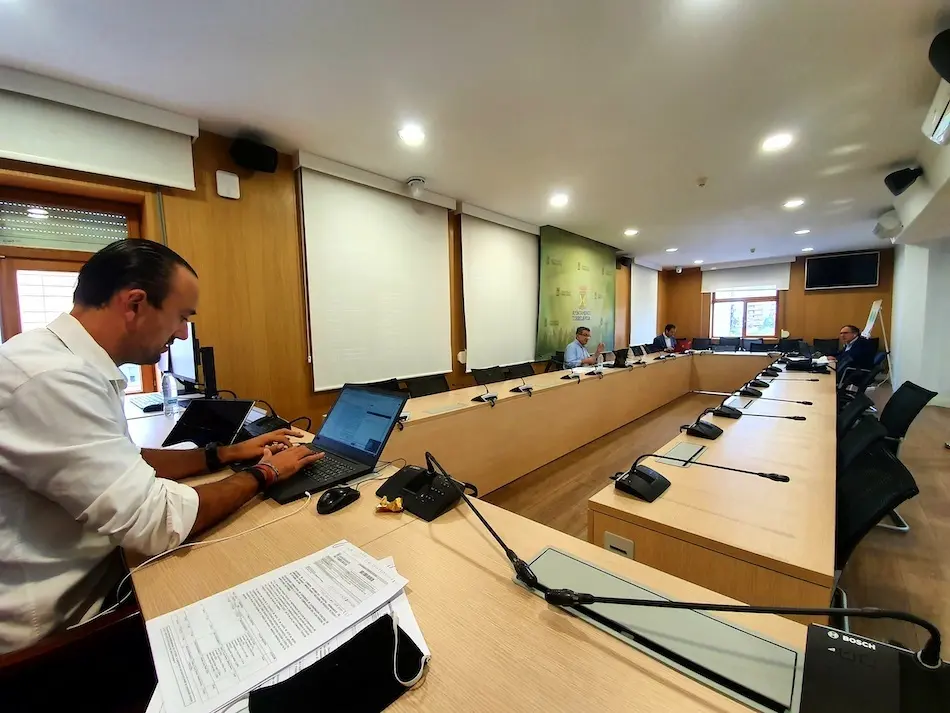 Pleno celebrado hoy en el Ayuntamiento de Torrelavega. / ALERTA